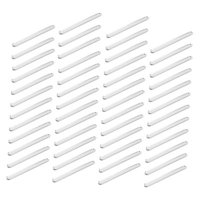 Housoutil Ice Cream Sticks Comfortable Hand Feeling and Easy to Hold with Rounded Edges Acrylic 50 Pcs for DIY Ice Cream and Handicrafts Making for Childrens Craft Projects