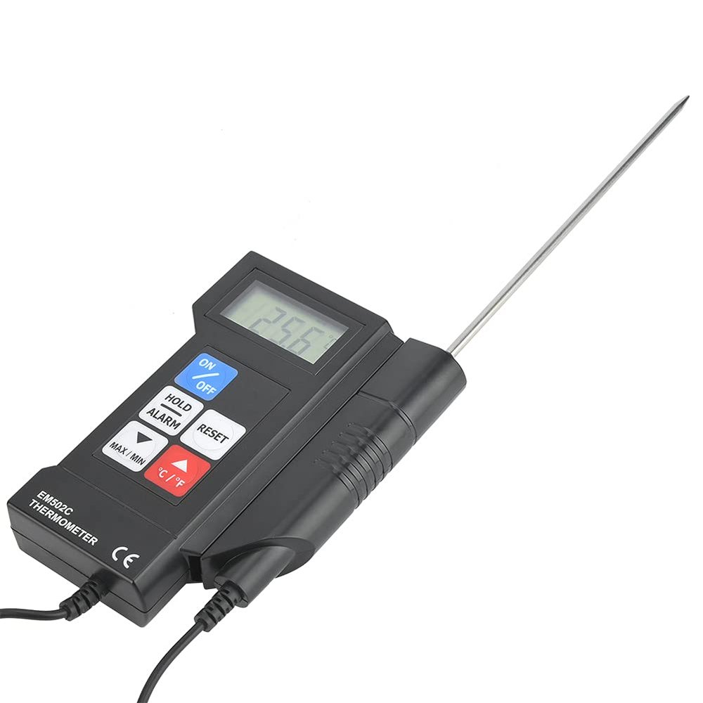Dilwe Food Thermometer With Probe Digital Electronic Thermometer for Cooking Baking Liquids, Memory Function Auto Shutdown Accurate Temperature Measurement -50 to 572 for Home