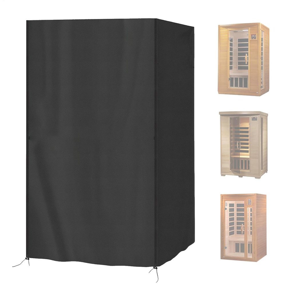 Fogukier Outdoor Sauna Cover,Weatherproof Portable Protection - Sauna Box Cover - for Home Yard Patio Backyard Deck Poolside Courtyard Landscaping Park Garden
