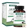 14 in 1 Advanced Eye Formula Eye Vitamins, areds 2 Eye Supplement Eye Vitamin and Mineral Supplement with Lutein, Zeaxanthin, Zinc & Bilberry Extract Vision & Focus Support, 60 Capsules view 1