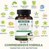 14 in 1 Advanced Eye Formula Eye Vitamins, areds 2 Eye Supplement Eye Vitamin and Mineral Supplement with Lutein, Zeaxanthin, Zinc & Bilberry Extract Vision & Focus Support, 60 Capsules view 2