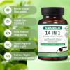 14 in 1 Advanced Eye Formula Eye Vitamins, areds 2 Eye Supplement Eye Vitamin and Mineral Supplement with Lutein, Zeaxanthin, Zinc & Bilberry Extract Vision & Focus Support, 60 Capsules view 4