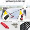 12FT Water Fed Pole Kit - Teles Brush & Squeegee for Window Cleaning Outdoor Glass & Solar Panel Cleaner Extendable Spray Washer for High-Efficiency Cleaning view 4