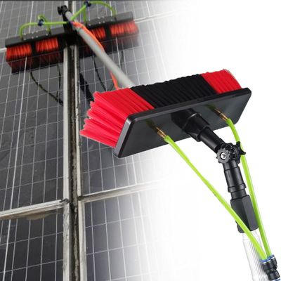 23ft Teles Window Cleaning Pole Kit - Water Fed Brush for Solar Panels & Photovoltaic Cleaning - Extendable Hose for Efficient Window & Solar Surface Cleaning