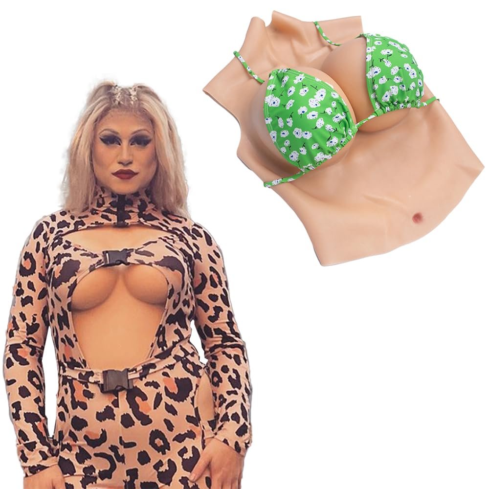 Silicone Breasts Fake Breast Artificial Breasts Realistic Breastplates B-H Cup for Crossdresser Cosplay Drag Queen