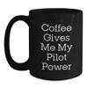 Pilot Coffee Lovers' Christmas Unique Gifts from Friends and Family 'Coffee Gives Me My Pilot Power' view 1