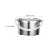 BESTYASH Metallic Wax Melting Pot 500 ml Aluminium Inner Pot with Silicone Handle for Professional Hair Removal Wax Warmer Accessories for Salon and Home Use view 2