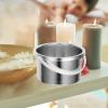 BESTYASH Metallic Wax Melting Pot 500 ml Aluminium Inner Pot with Silicone Handle for Professional Hair Removal Wax Warmer Accessories for Salon and Home Use view 3