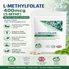 L-Methylfolate 400mcg Capsules (Vegan) Methyl Folate | Active Folate (5-MTHF) Folic Acid Supplement (Pack of 180) view 2