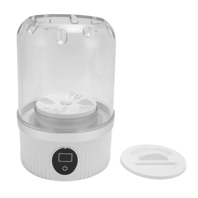Yinhing Portable Washing Machine, Rechargeable Cordless Mini Laundry Washer 1000RPM with Fast Charging, for Underwear Socks White