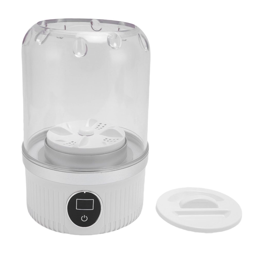 Yinhing Portable Washing Machine, Rechargeable Cordless Mini Laundry Washer 1000RPM with Fast Charging, for Underwear Socks White