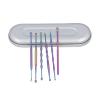 Pilipane Ear Cleaning Kit Stainless Steel Glossy Polished Spoon Shaped Ear Wax Removal Tool with Portable Case for Home Travel (Multicolor) view 1