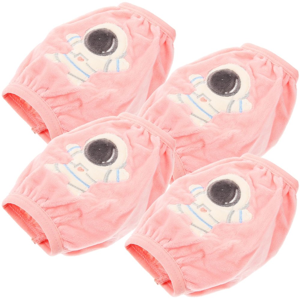 COLLBATH 2 Pairs Winter Plush Arm Sleeve Protector, Cartoon Pink Astronaut Oversleeves for Boys and, Soft Anti-Stain Arm Covers Suitable for Autumn and Winter Wear