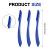 3-Pack Blue Eyebrow Shapers by Mennyback Design for Flawless Brows & Smooth Facial SkinEyebrow Razor Straight Razor&Beard Razor for Daily use or Traveling view 2