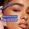 3-Pack Blue Eyebrow Shapers by Mennyback Design for Flawless Brows & Smooth Facial SkinEyebrow Razor Straight Razor&Beard Razor for Daily use or Traveling view 4