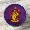 Gryffindor Wizard House Badge 7.5 Inch Round Edible Icing Cake Topper Decoration view 1