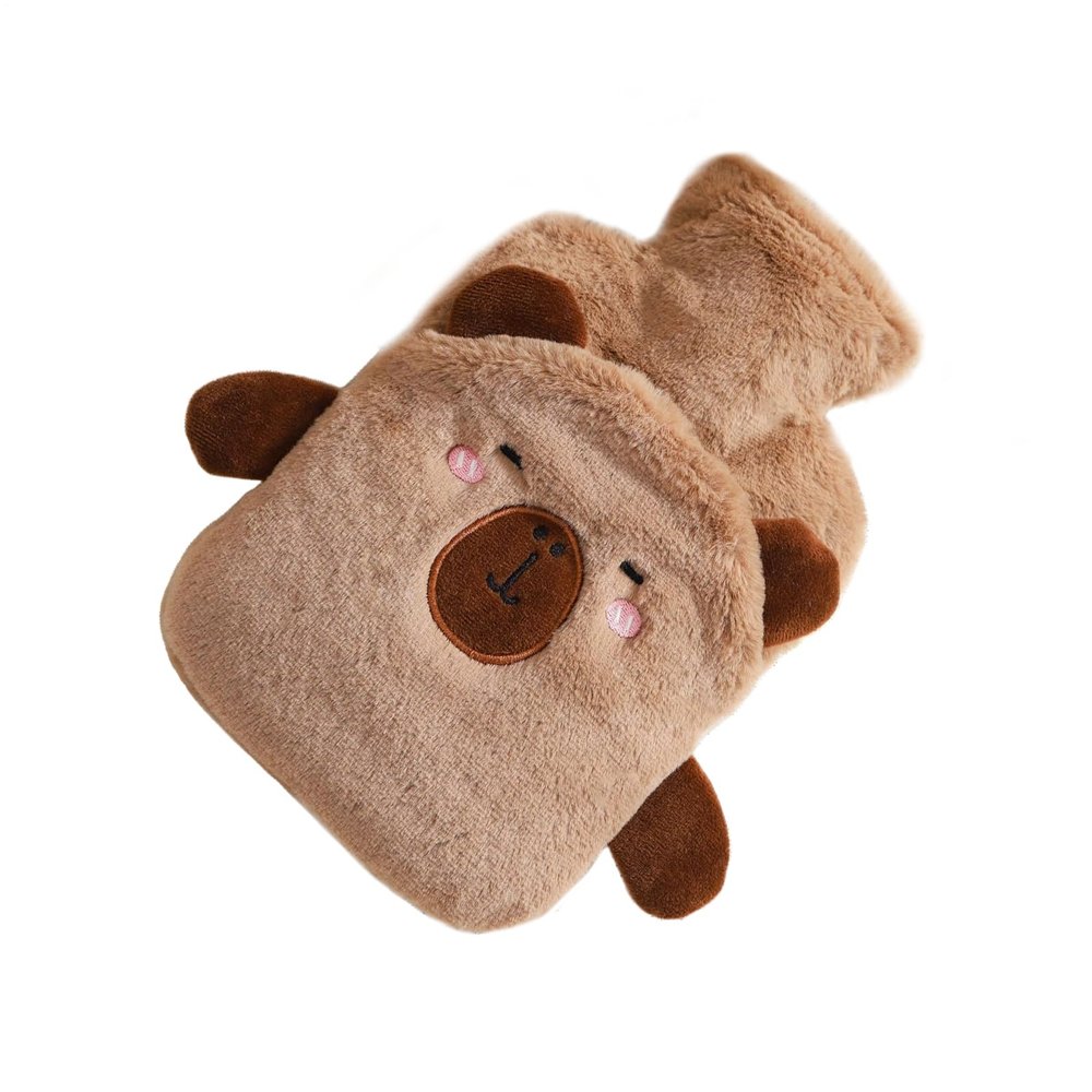 Hot Water Bag - 1L Winter Warmer Pad Animal Design,Hot Water Bottle Cover - for Recovery Muscle Women Kids Travel Bed Sports Injuries Menstrual Shoulder