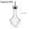 MAGICLULU Glass Bitters Bottle and Silver Stopper Keeps Bitters Fresh 50ml with Removable Glass Plug for Cocktail Bar Use for Hotel Or Home view 2