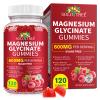 Magnesium Glycinate Gummies 600mg Sugar-Free High Absorption, Supports Relaxation, Calm & Restful Sleep, with Vitamin B6 & D3 120 Berry-Flavor Gummies view 1