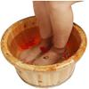 ASerZenith Wooden Barrel Foot Spa Foot Massage Bucket, Wooden Footbath, Household Foot Tub, Foot Washing Barrel, Foot Bath Barrel, Pain Fatigue Relief, Foot Relaxing,Massage Rollers view 2