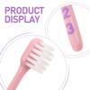 CHILDWEET 2 Sets Kids Toothbrushes Soft Bristle Manual Toothbrush with Fun Number Handle for Daily Oral Care and Cavity Prevention Plastic Baby Dental Brush for Household Use view 3