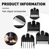 3Pcs Clipper Guards for Most Wahl Clippers and Babyliss FX870, 3 Sizes Clipper Guides Replacement (1/16, 1/8", 3/16"), Professional Hair Clipper Guide Combs & Beard Trimmer Guards view 3
