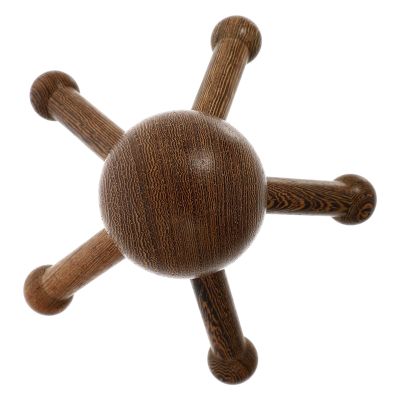LABRIMP Wooden Claw-Shaped Scalp Massager Handheld Head Tool with Rounded Corners for Muscle Relaxation Stress Relief and Heat Regulation Practical for Home and Salon Use