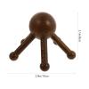 LABRIMP Wooden Claw-Shaped Scalp Massager Handheld Head Tool with Rounded Corners for Muscle Relaxation Stress Relief and Heat Regulation Practical for Home and Salon Use view 2