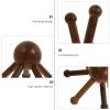 LABRIMP Wooden Claw-Shaped Scalp Massager Handheld Head Tool with Rounded Corners for Muscle Relaxation Stress Relief and Heat Regulation Practical for Home and Salon Use view 3