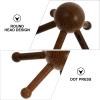 LABRIMP Wooden Claw-Shaped Scalp Massager Handheld Head Tool with Rounded Corners for Muscle Relaxation Stress Relief and Heat Regulation Practical for Home and Salon Use view 4