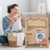 Sheets for Washing 10 Pieces Dye Absorbent | Dye Catchers for Washing For Cleaning Clothes, Dryer, Garments, Bedding and Duvet view 3