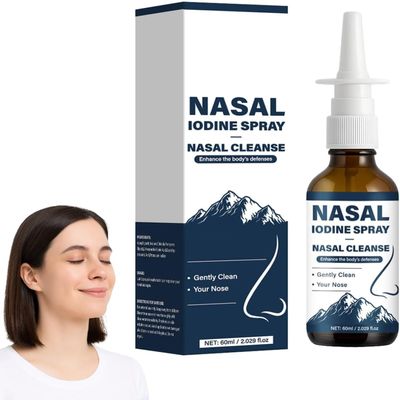 Iodine Nasal Spray, Nasal Iodine Spray Cleanses & Refreshes Your Nasal Passages (1)
