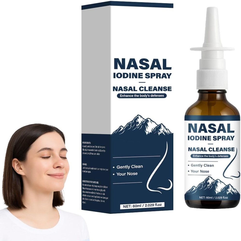 Iodine Nasal Spray, Nasal Iodine Spray Cleanses & Refreshes Your Nasal Passages (1)