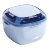 Denture Cleaning Case - Double-Layer False Teeth Container Travel, Leak-Proof Retainer Container for Cleaning, Denture Bath Cup Mouth Guard Case with Lid and Double Side Handles for Home Offices Car view 1