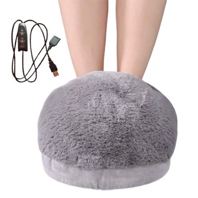 Electric Foot Warmer,Fast Heating Pad with 3 Temperature Settings | Feet Warmer, Detachable Washable Heated Boots, Heat Wrap for Adults