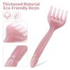 2-Piece Manual Head Scalp Massager, 5-Claw Scalp Massage Tool & Scraper, Handheld Resin Hair Relaxation Comb for Father's & Mother's Day Gift view 2