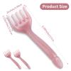 2-Piece Manual Head Scalp Massager, 5-Claw Scalp Massage Tool & Scraper, Handheld Resin Hair Relaxation Comb for Father's & Mother's Day Gift view 3