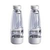 2PCS Professional Scalp Massage Dispenser Bottle with Roller Ball, Controlled 1ml Liquid Application, 3.2cm Diameter, 9cm Height, Clear and White (10ml) view 1