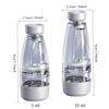 2PCS Professional Scalp Massage Dispenser Bottle with Roller Ball, Controlled 1ml Liquid Application, 3.2cm Diameter, 9cm Height, Clear and White (10ml) view 2
