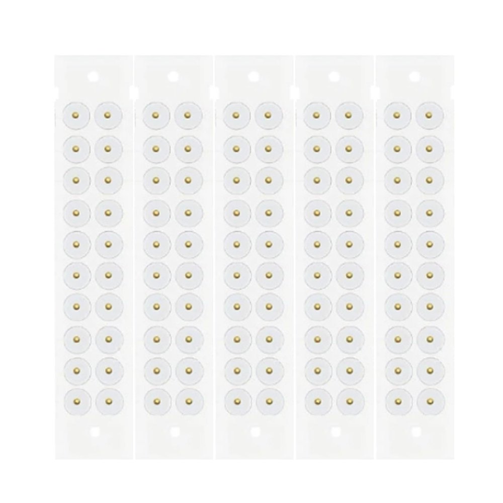 100 Pcs Clear Disposable Auricular Ear Stickers for Pain Relief, Non-Invasive Easy Acupuncture Massage Patches Kit(D(100 PCS))