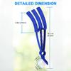 Window Blind Cleaner Duster Brush,2 in 1 Dual Brush Head,Shutter Cleaning Brushes Tool with Microfiber Sleeves for Home Kitchen Bathroom Car Vents (Royal Blue) view 2