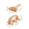 BIUDECO 2pcs Portable Massager Wooden Massage Roller for Back and Foot Self-Massage Tool Hand Held Rolling Massager for Sore Muscles Relaxation Body and Back Massaging Tool view 2