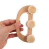 BIUDECO 2pcs Portable Massager Wooden Massage Roller for Back and Foot Self-Massage Tool Hand Held Rolling Massager for Sore Muscles Relaxation Body and Back Massaging Tool view 4