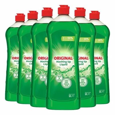 Washing Up Liquid Grease Cutting Dish Soap Powerful Cleaning Formula 2 x 1L