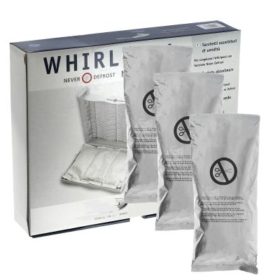 Masterpart Whirlpool NDF207 Never Defrost Moisture Absorber Bags, Pack Of 3, To Fit Whirlpool Fridge Freezers C00375054, 481281719244