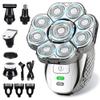 Aboiled Upgraded 9 Floating Heads 4D Head Shaver for Bald for Men, 6-in-1 Rechargeable Waterproof Wet Dry for Bald Head Trimmer view 1
