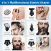 Aboiled Upgraded 9 Floating Heads 4D Head Shaver for Bald for Men, 6-in-1 Rechargeable Waterproof Wet Dry for Bald Head Trimmer view 2