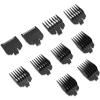 10 Pcs Hair Clipper Guards, Professional Hair Clipper Combs Guides Replacement, 10 Sizes, 1/16 to 1 Size Range, Compatible with Most Clippers Trimmers (Black) view 1