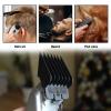 10 Pcs Hair Clipper Guards, Professional Hair Clipper Combs Guides Replacement, 10 Sizes, 1/16 to 1 Size Range, Compatible with Most Clippers Trimmers (Black) view 3