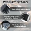 10 Pcs Hair Clipper Guards, Professional Hair Clipper Combs Guides Replacement, 10 Sizes, 1/16 to 1 Size Range, Compatible with Most Clippers Trimmers (Black) view 4